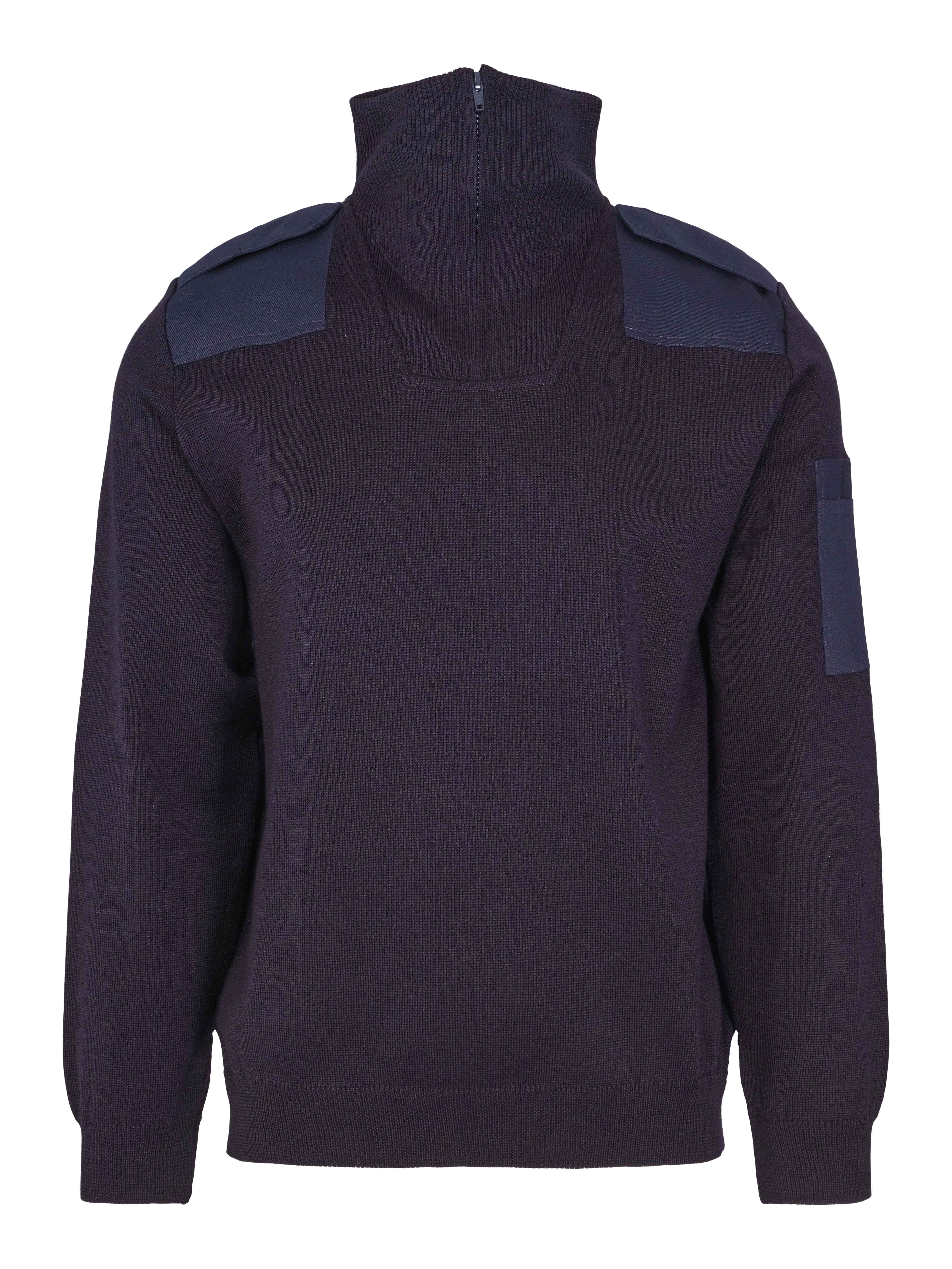 Voss natogenser m/zip, unisex, mørk marine